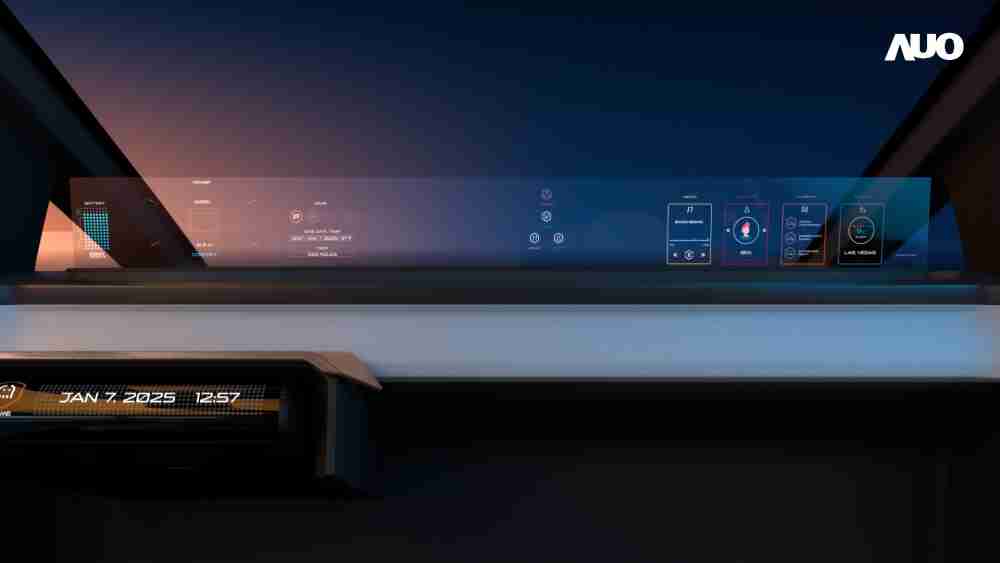 尊时凯龙无界透明显示接口(Horizon Image Glass)透过车运算方案整合仪表板、、中控台及副驾显示器，，，，一体式全景呈现，，，，提供乘用者清晰的前方视野、、、行车必要信息与娱乐功能